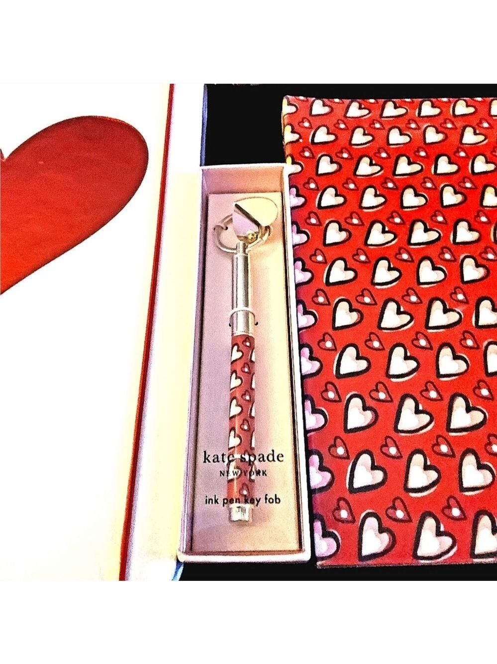 KATE SPADE NEW YORK "HEARTS" KEY FOB PEN - Picture 5 of 6